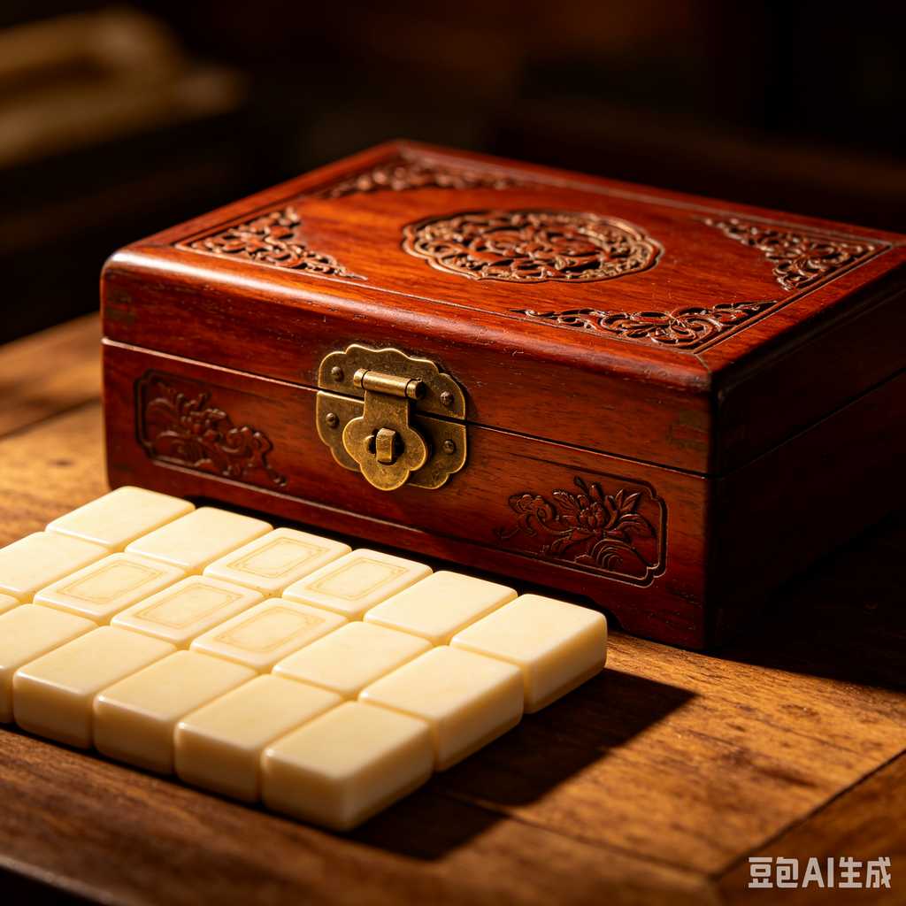 embossed mahjong set design