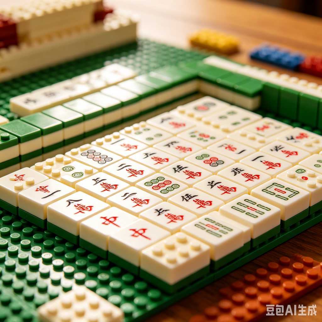 colored mahjong tile racks
